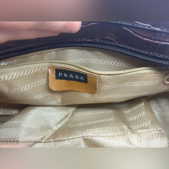 Prada Ostrich Leather Handbag/ Prada bag RARE - Picture 6 of 6